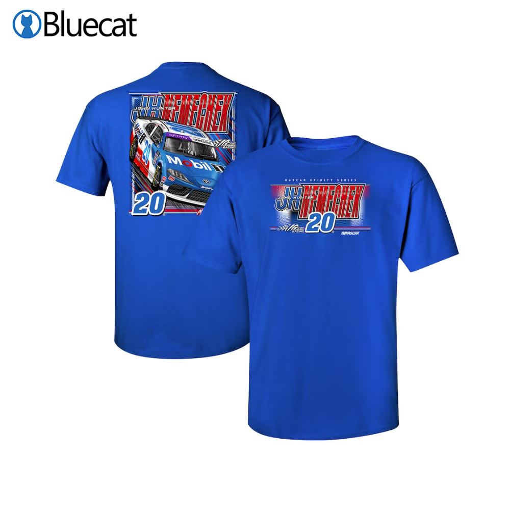 John Hunter Nemechek Joe Gibbs Racing Team Collection Mobil 1 Car T-shirt