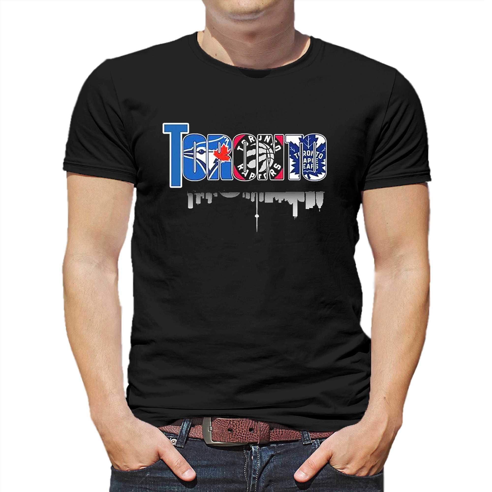 toronto skyline sport teams logo shirt 1 1