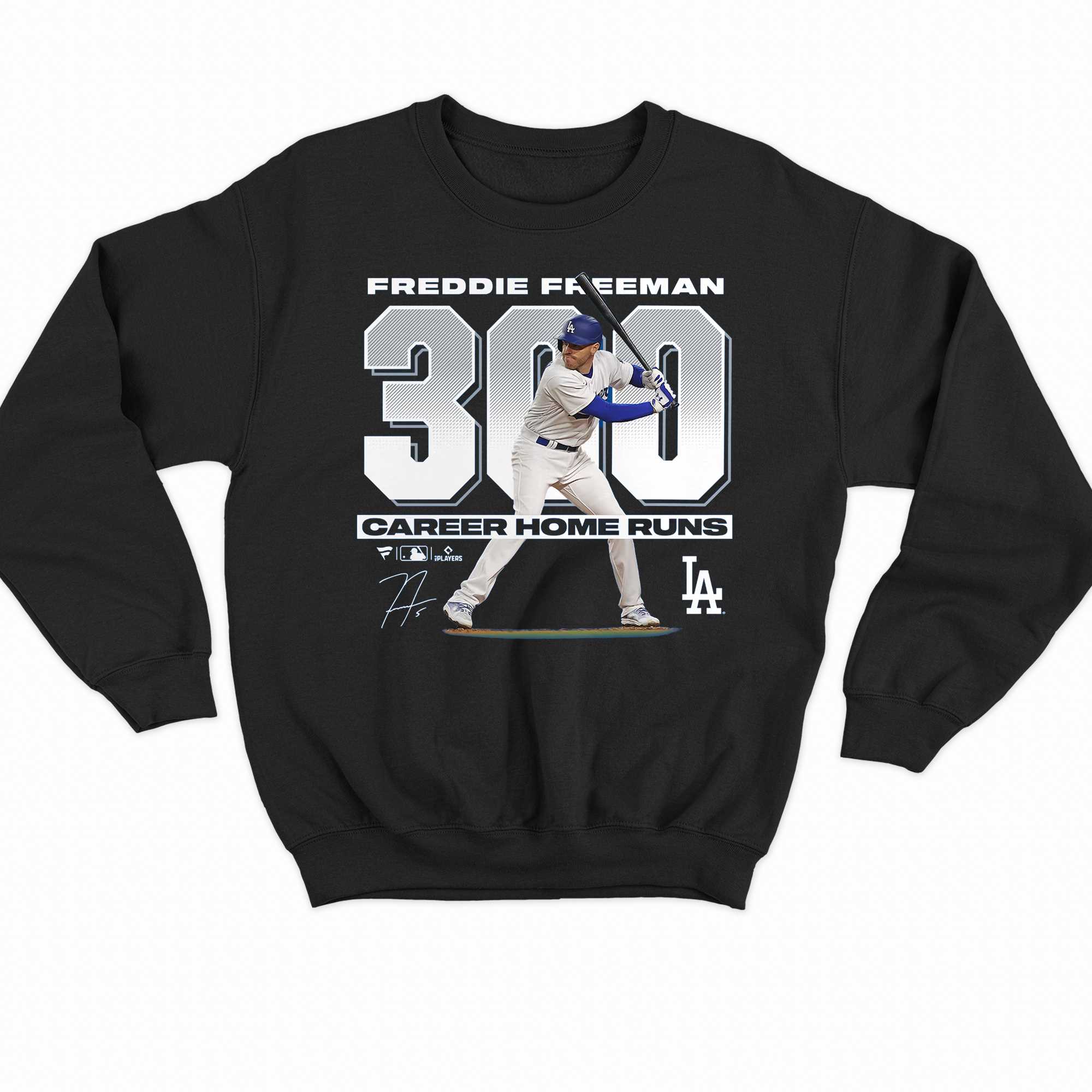Freddie Freeman Los Angeles Dodgers 300 Career Home Runs T-shirt 