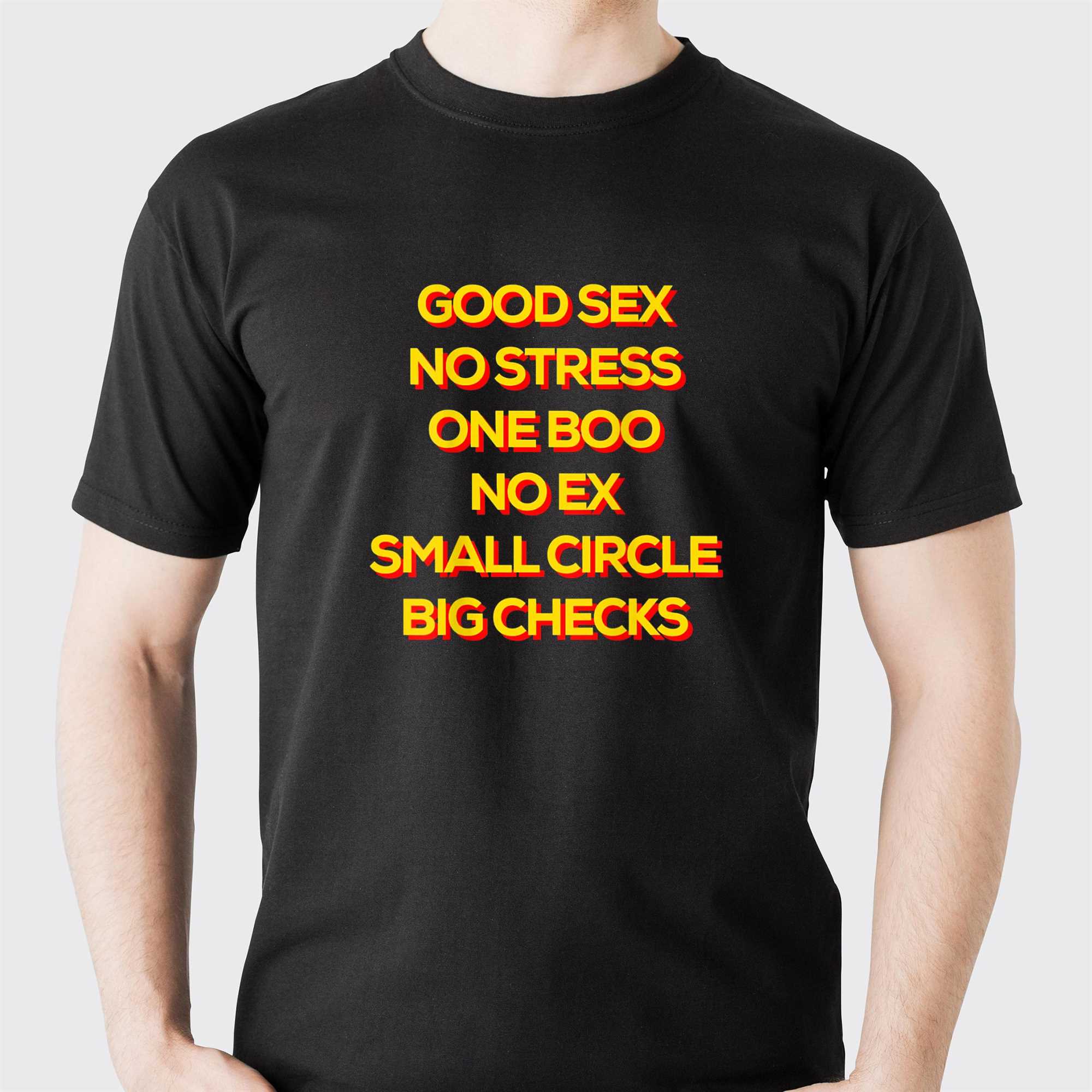 good sex no stress one boo no ex small circle big checks shirt 1 1