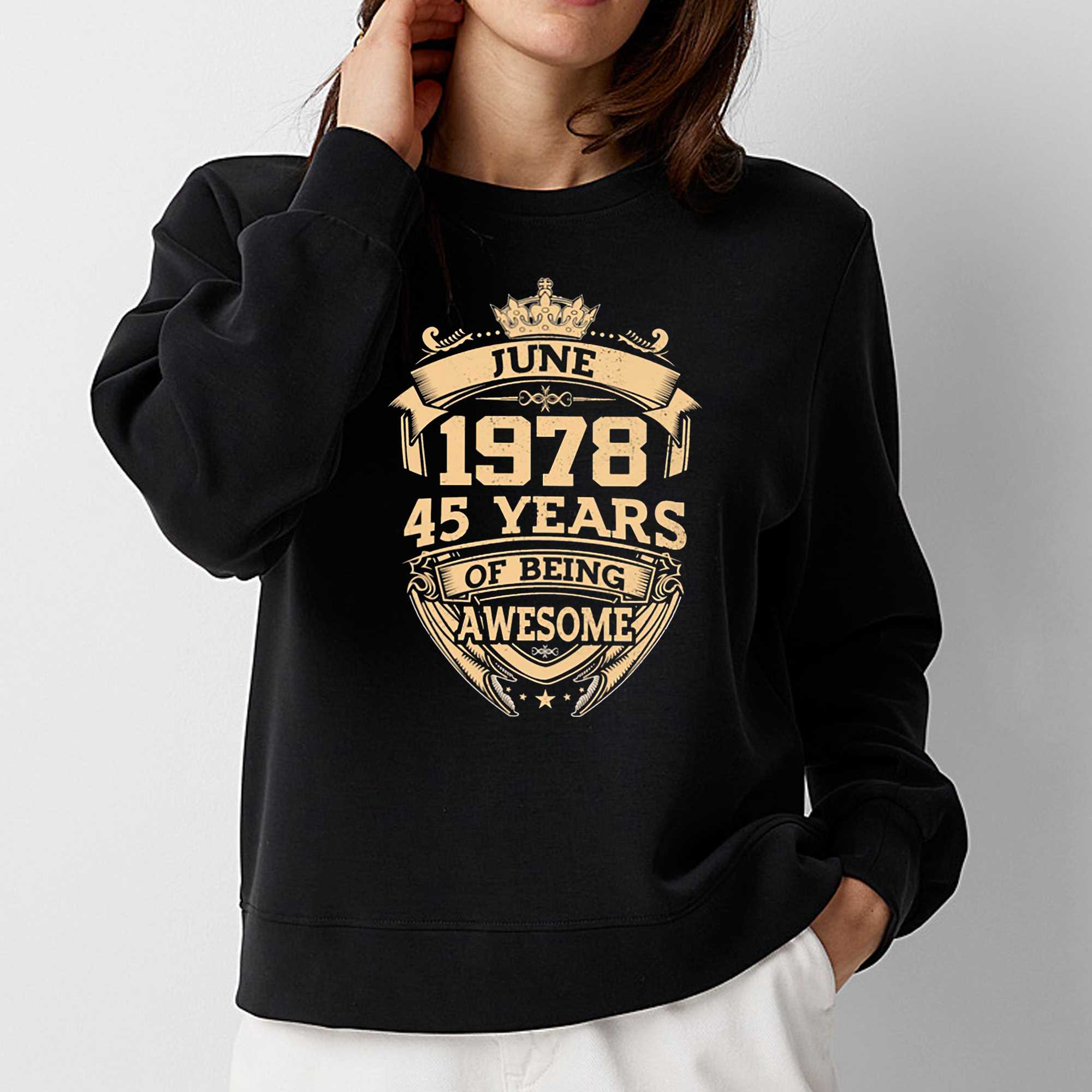 June 1978 45 Years Of Being Awesome Shirt 