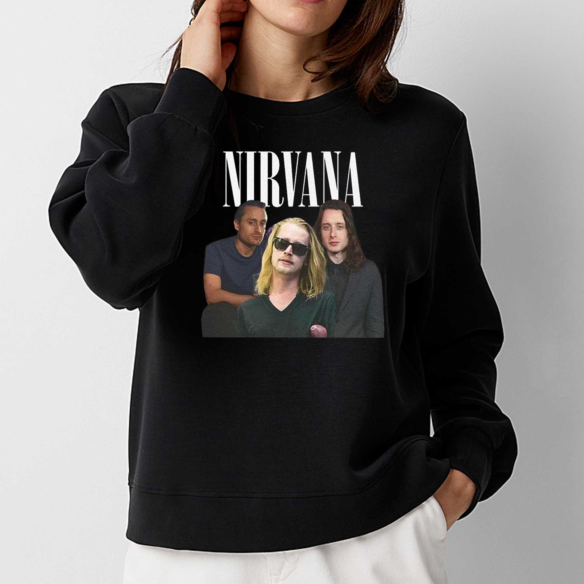 Macaulay Kieran And Rory Culkin Nirvana Parody Shirt 