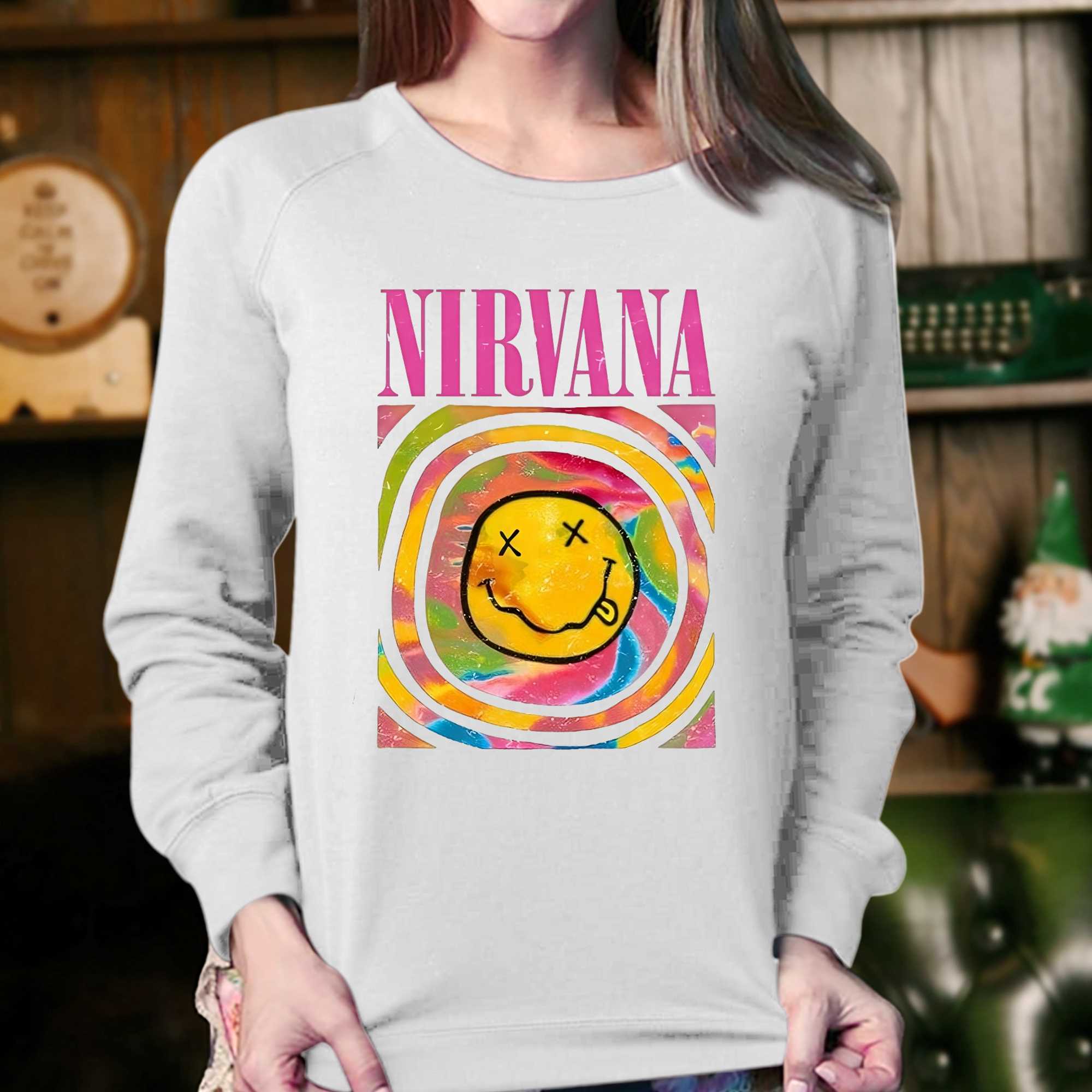 Nirvana Smile Overdyed Sweatshirt 