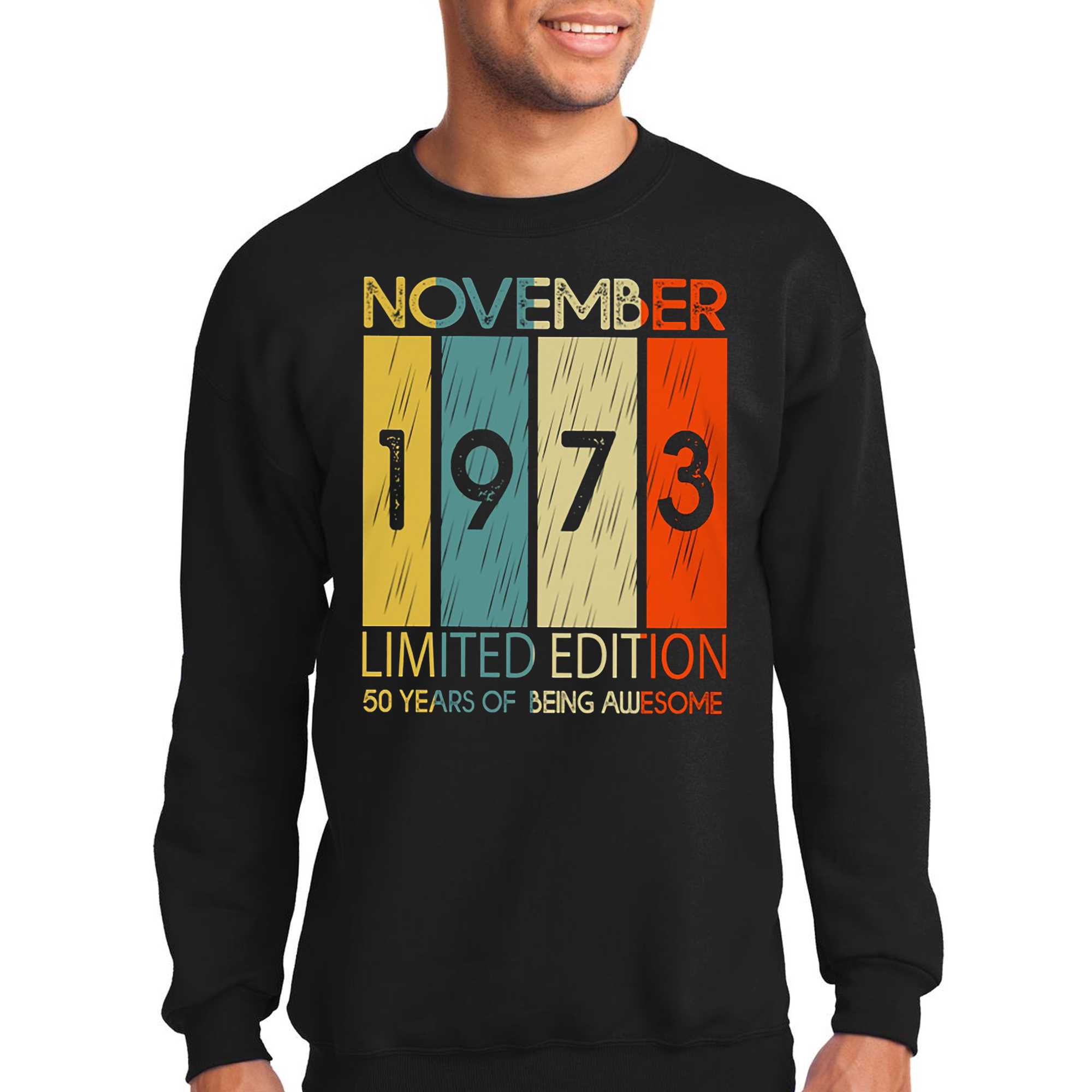 November 1973 50 Years Of Being Awesome Shirt Hoodie 