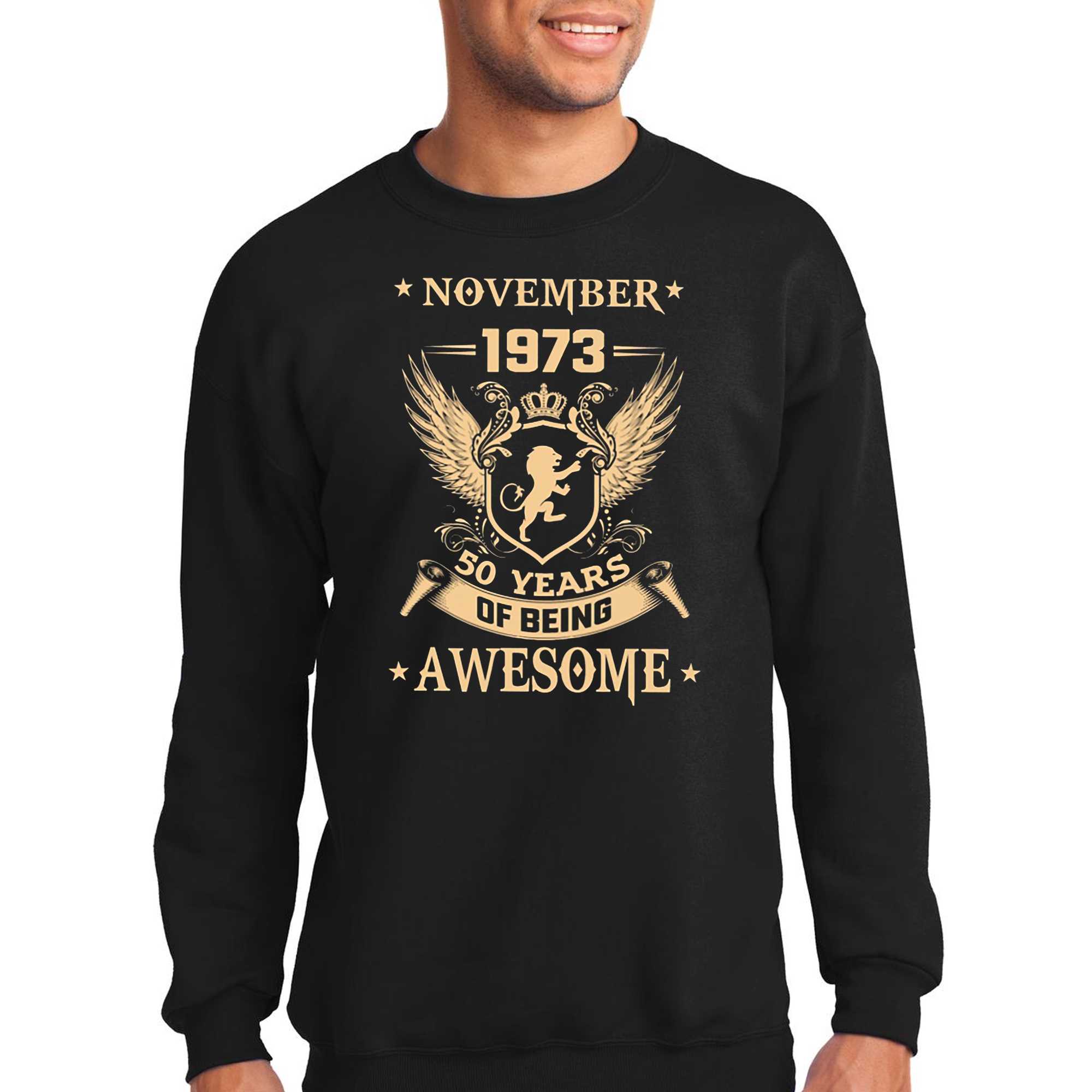 November 1973 50 Years Of Being Awesome T-shirt 