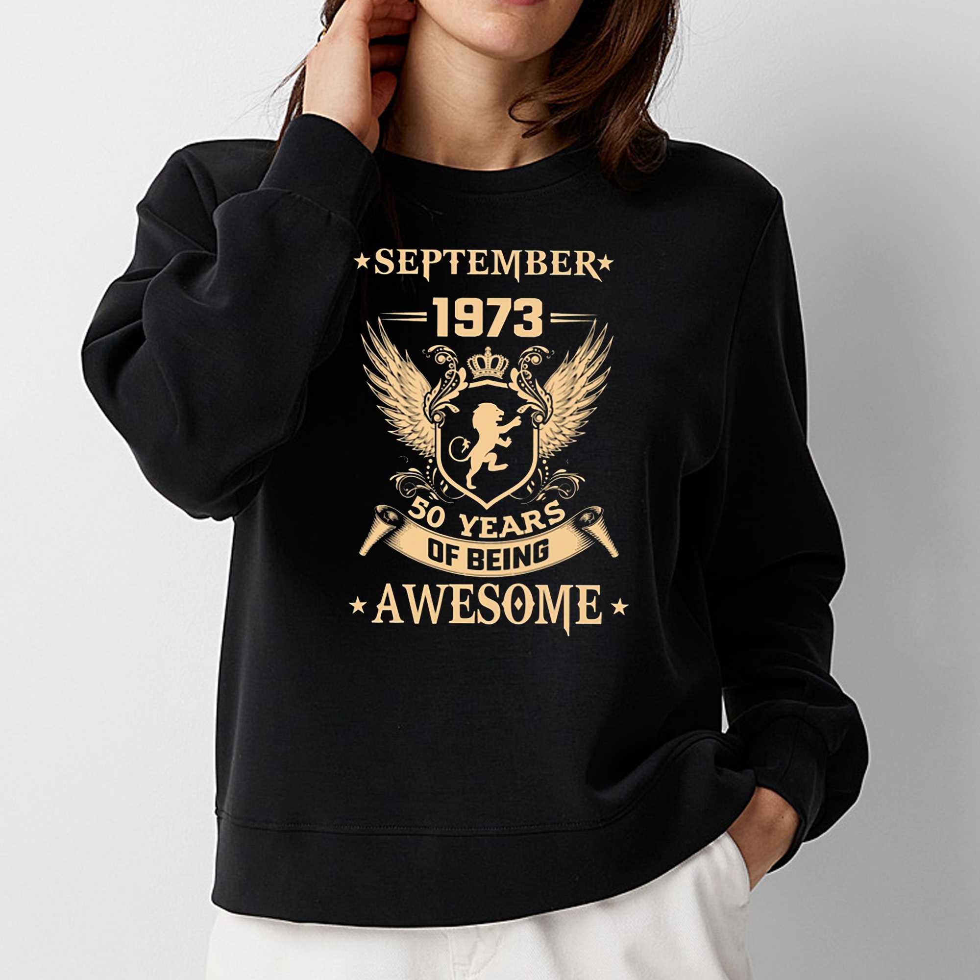 September 1973 50 Years Of Being Awesome T-shirt 