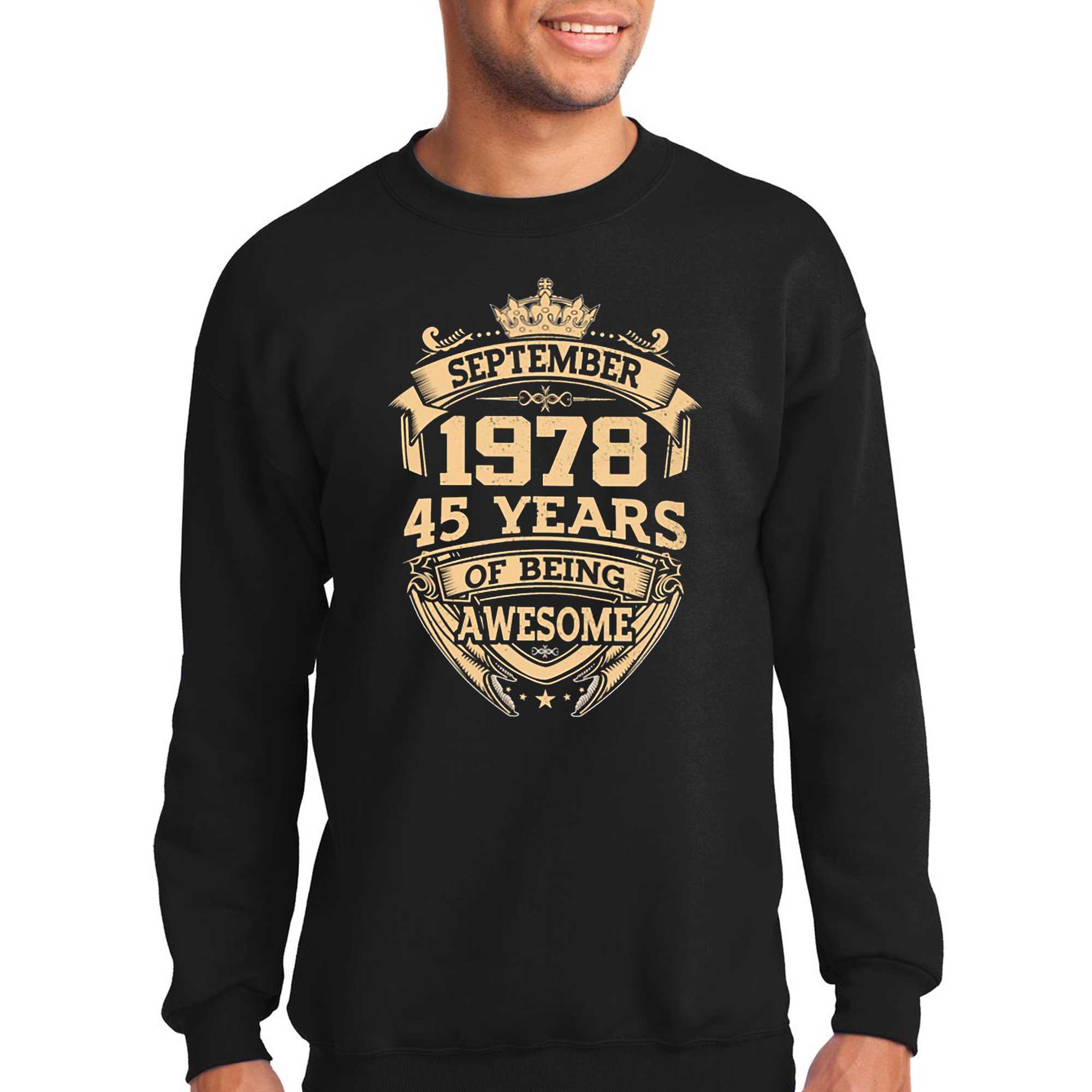 September 1978 45 Years Of Being Awesome T-shirt 