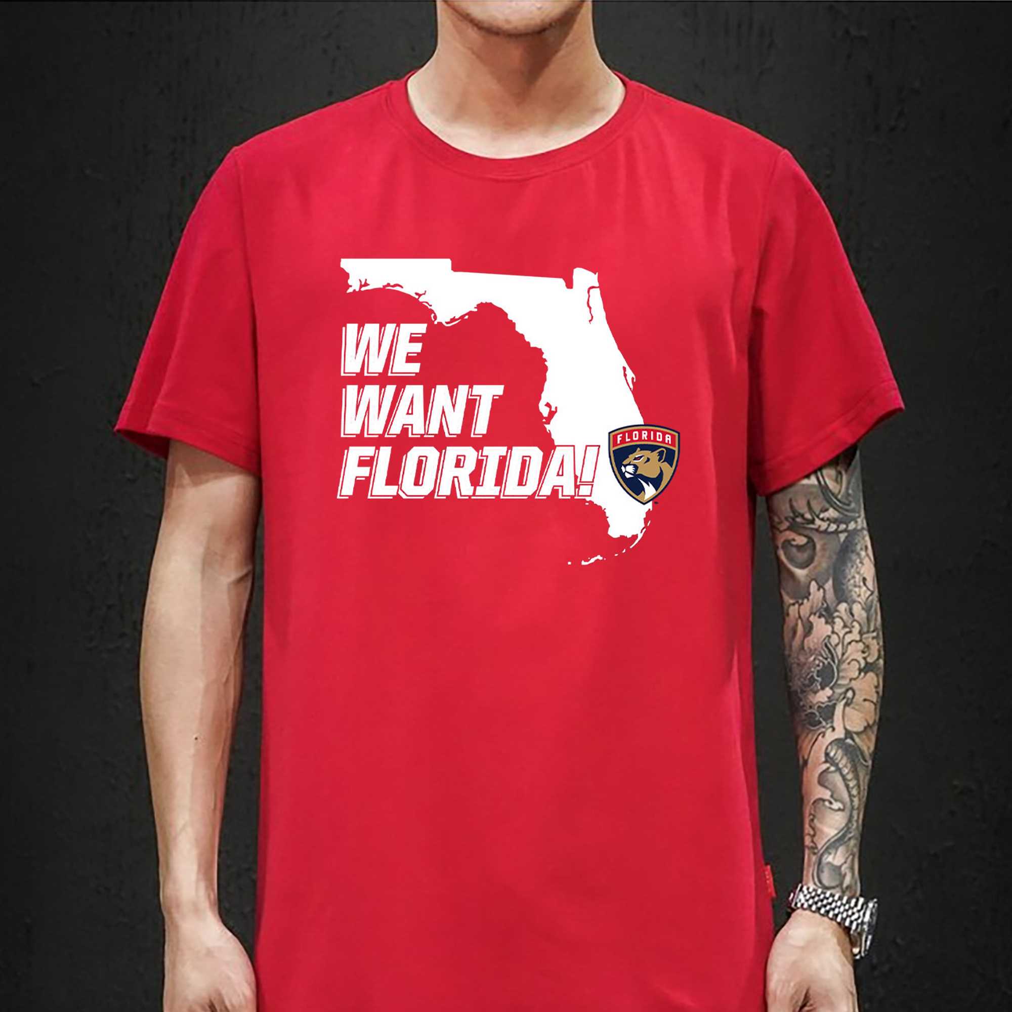 we want florida t shirt