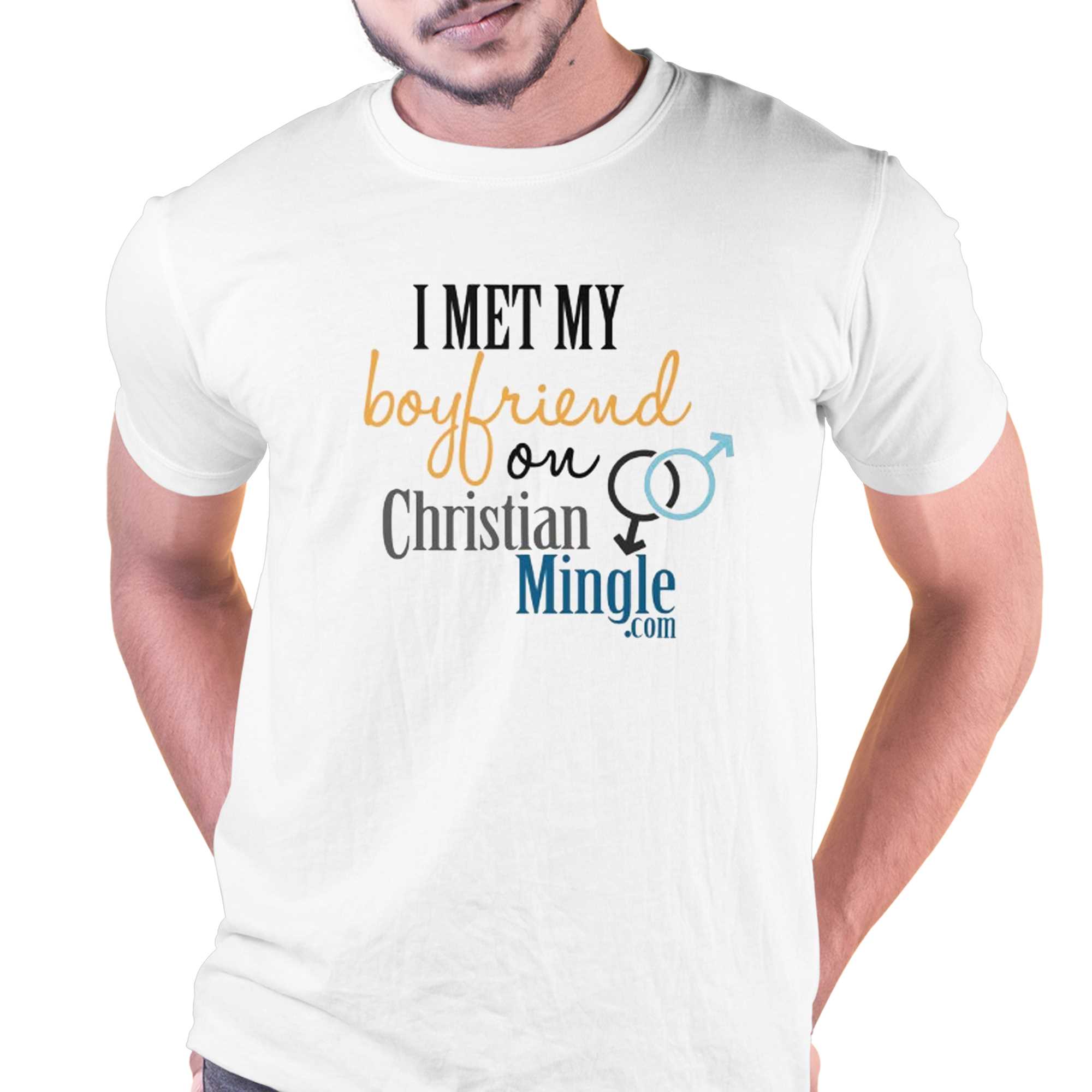 i met my boyfriend on christian mingle t shirt 1
