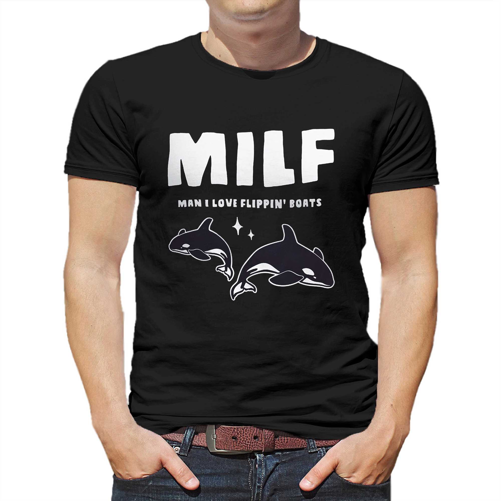 milf man i love flippin boats t shirt 1