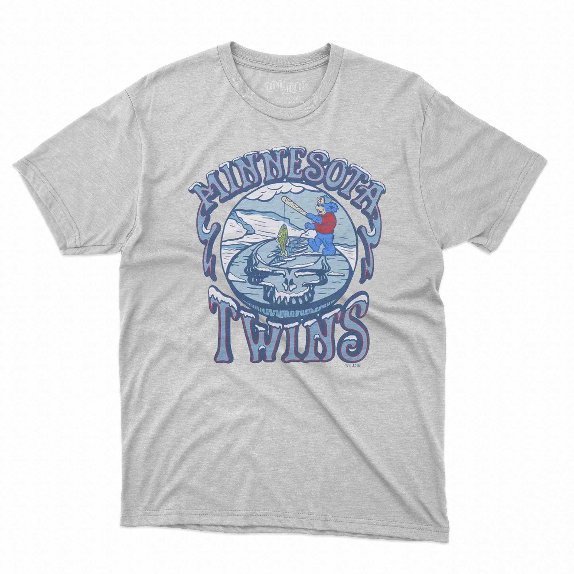 mlb grateful dead twins skull shirt 1