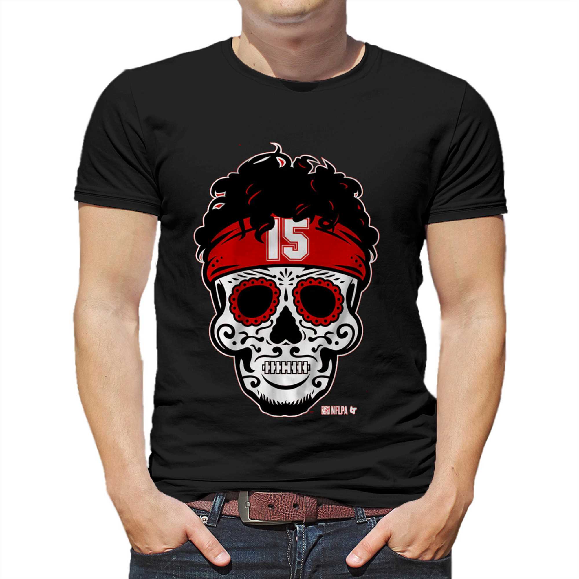 patrick mahomes sugar skull shirt 1