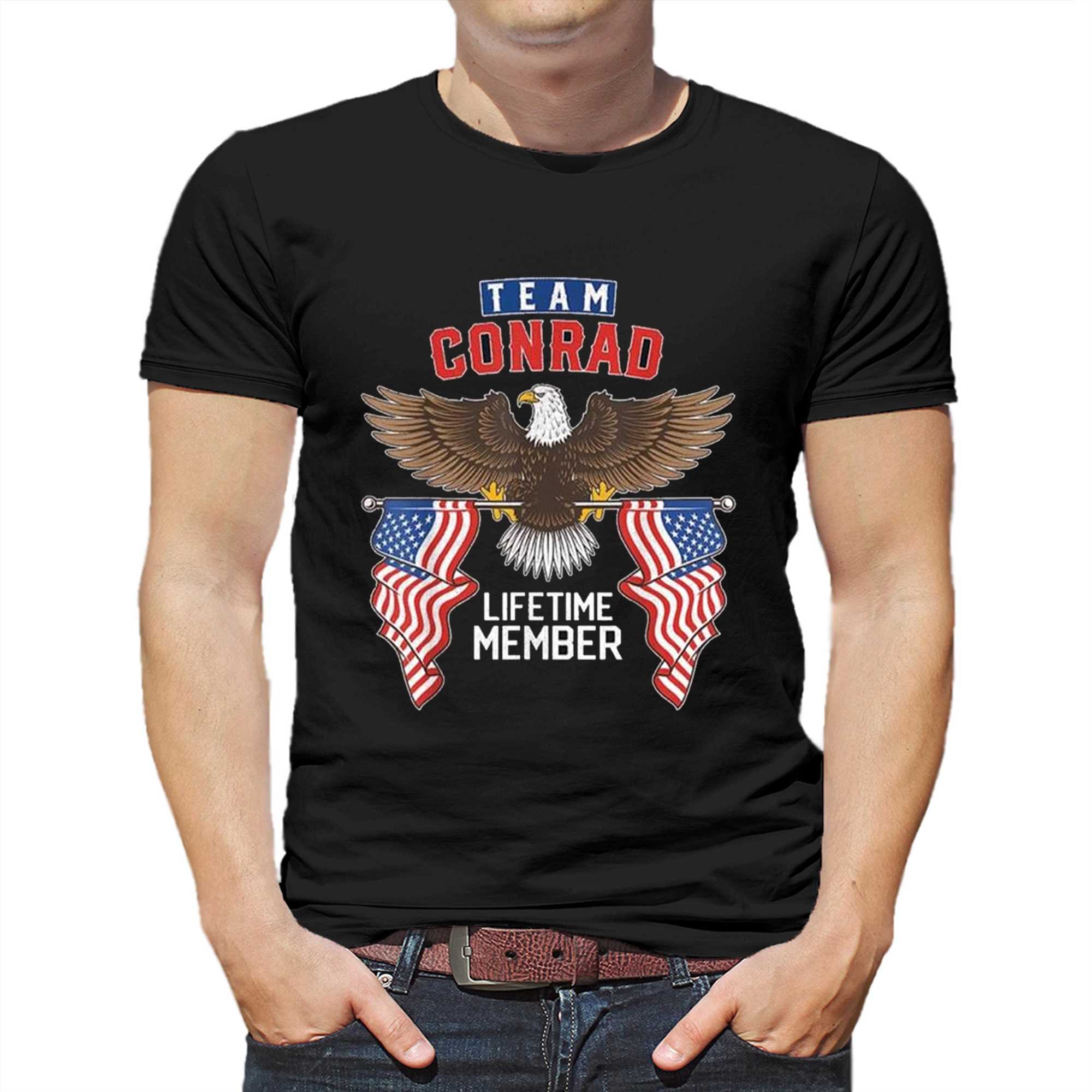 team conrad lifetime member american eagle shirt 1