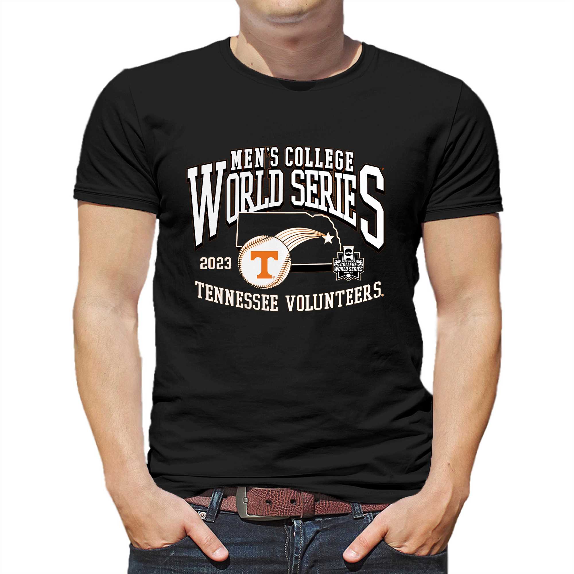 tennessee volunteers 2023 ncaa mens baseball college world series t shirt 1
