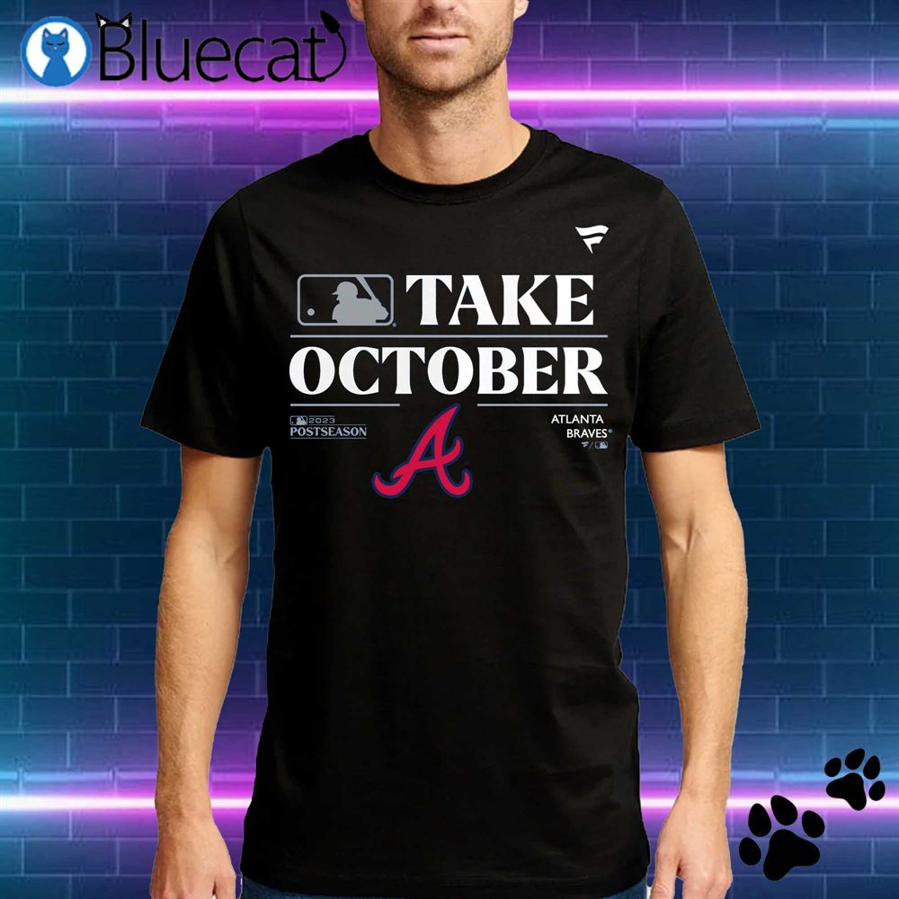 Atlanta Braves Fanatics Branded 2023 Postseason Locker Room T-shirt  Sweatshirt Hoodie - Bluecat