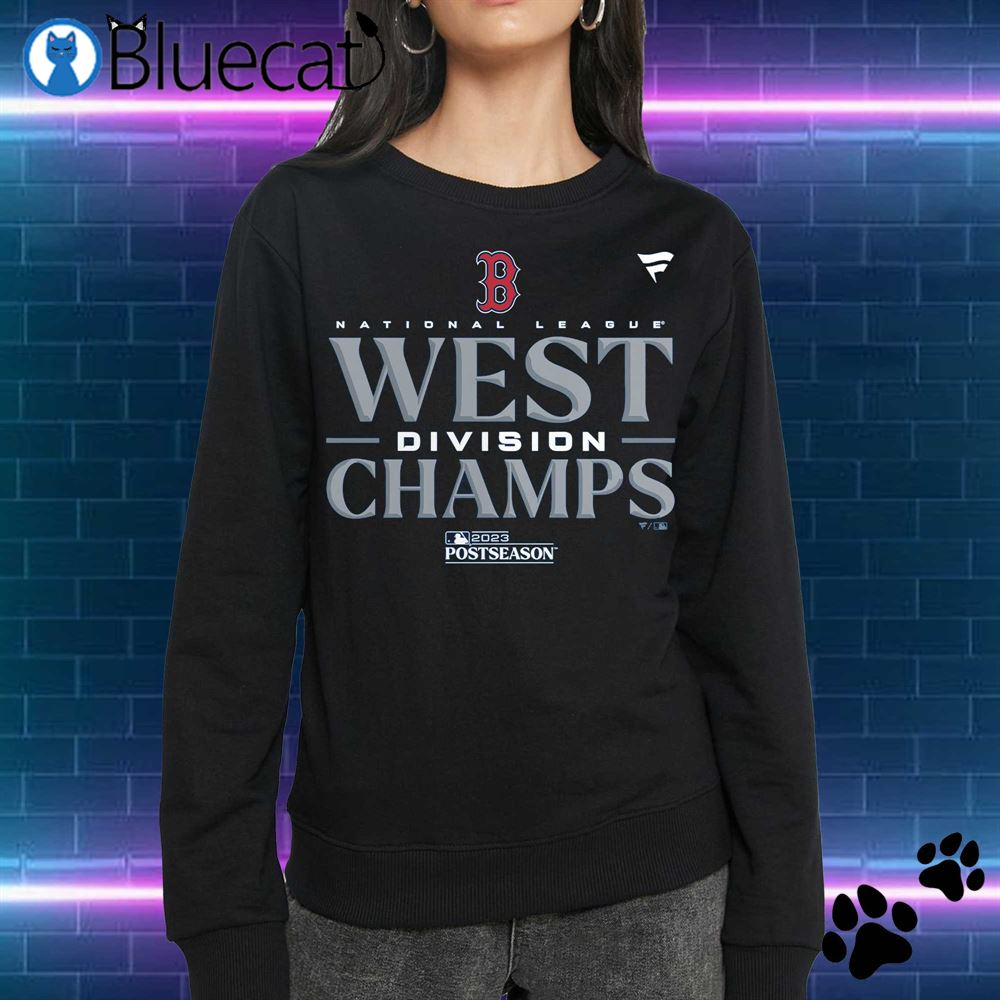Boston Red Sox Fanatics Branded 2023 Nl West Division Champions Locker Room Shirt Sweatshirt 