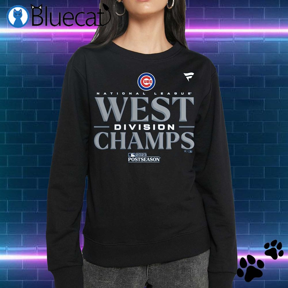 Chicago Cubs Fanatics Branded 2023 Nl West Division Champions Locker Room Shirt Sweatshirt 