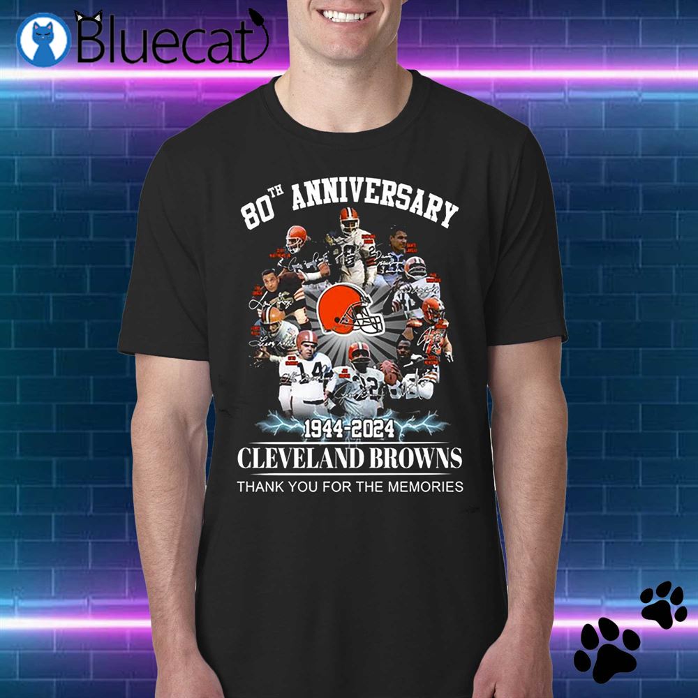 Cleveland Browns 80th Anniversary 1944 2024 Thank You For The