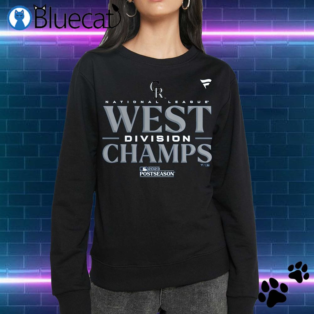 Colorado Rockies Fanatics Branded 2023 Nl West Division Champions Locker Room Shirt Sweatshirt 