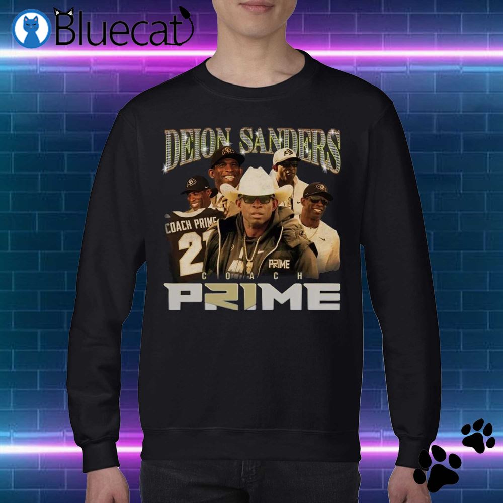 Deion Sanders T-shirt Colorado Buffaloes Football Shirts Coach Prime We Coming 2023 Cu Buffs Shirt 