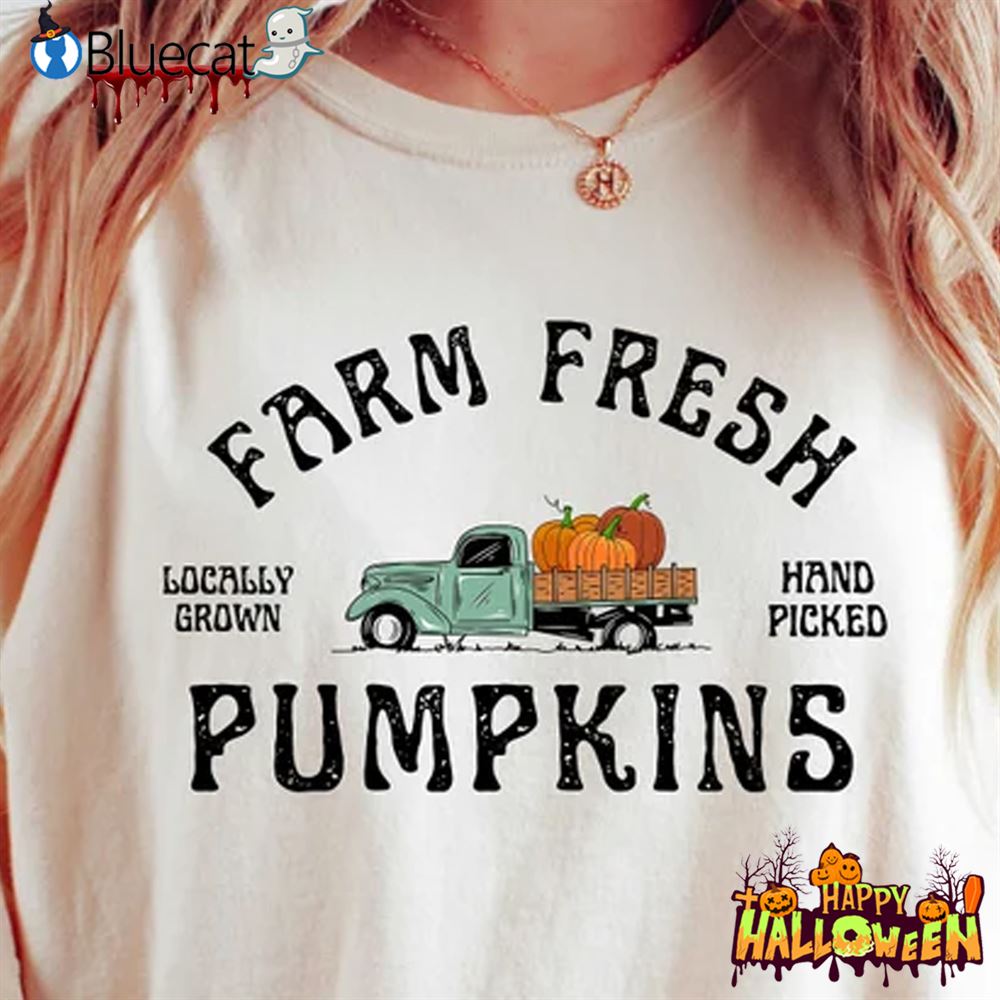 Farm Fresh Pumpkins Sweatshirt Thanksgiving Sweatshirt 