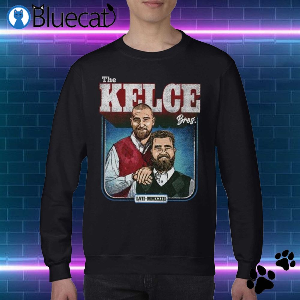 Jason Kelce Travis Kelce Bros T-Shirt Football Fan Tee Football