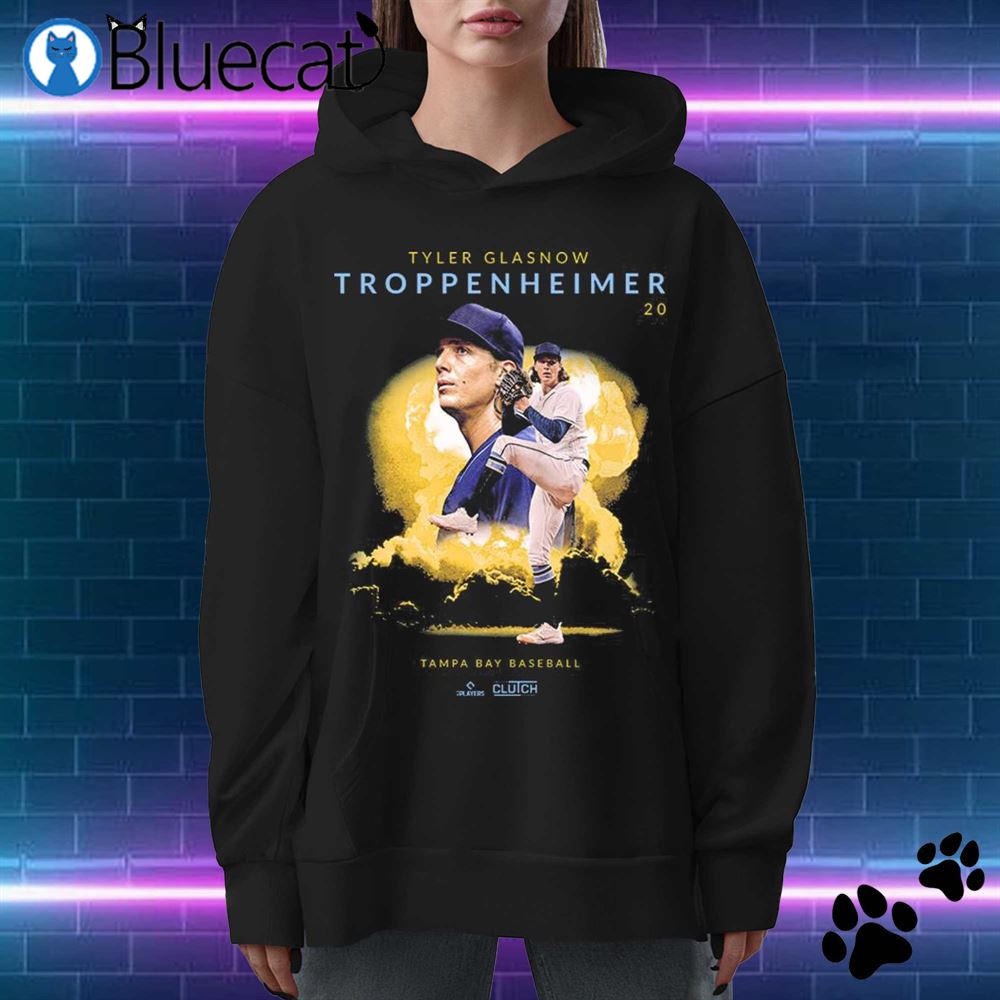 Official Tyler Glasnow Troppenheimer Tampa Bay Baseball T-shirt - Bluecat