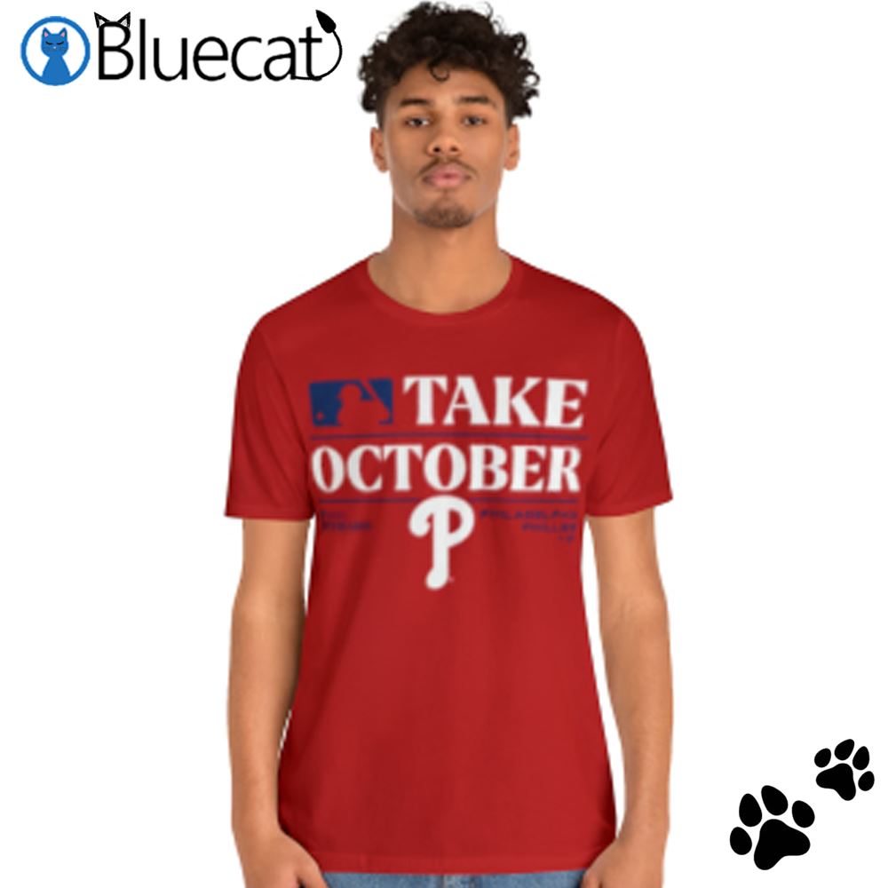 Phillies Red Take October 2023 V-neck Shirt