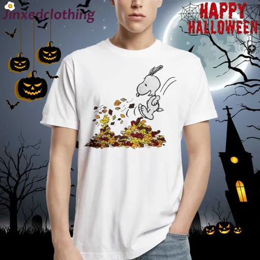 snoopy fall halloween embroidered sweatshirt happy sunday snoopy 1