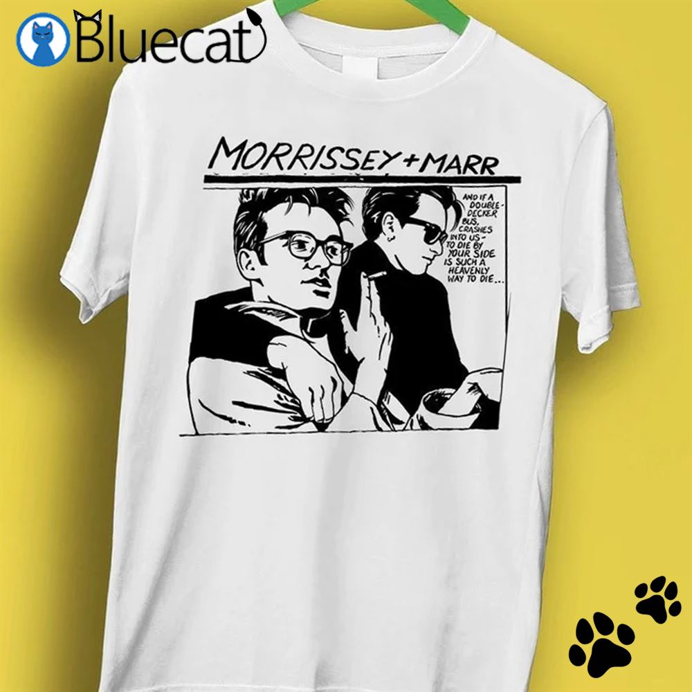 The Smiths Morrissey Marr Cartoon Meme Gift Funny Style Unisex Gamer Cult Music T-shirt 