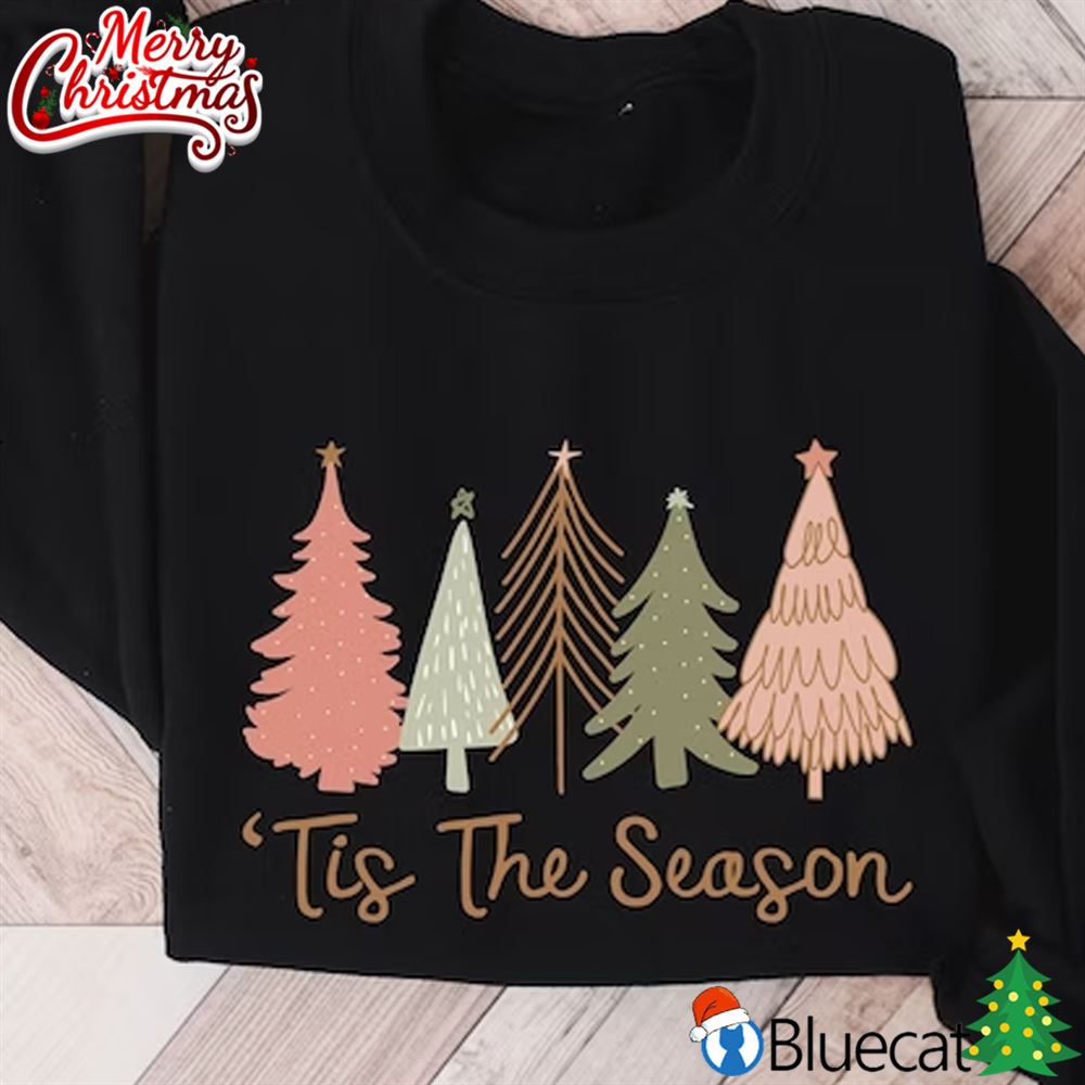 Tis The Season Sweatshirt Christmas Tree Sweatshirt 