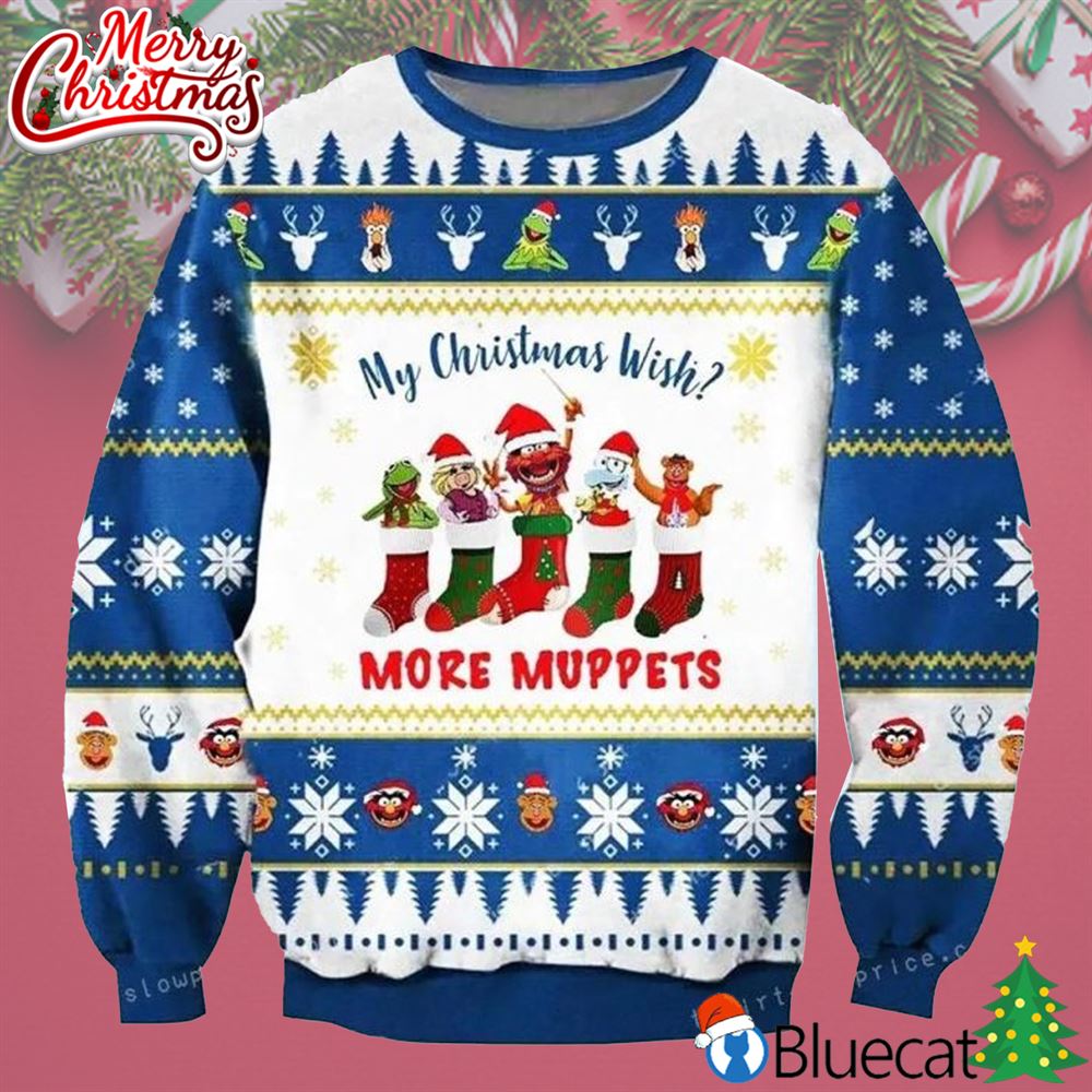Wish More Muppets Ugly Sweater Christmas Party 