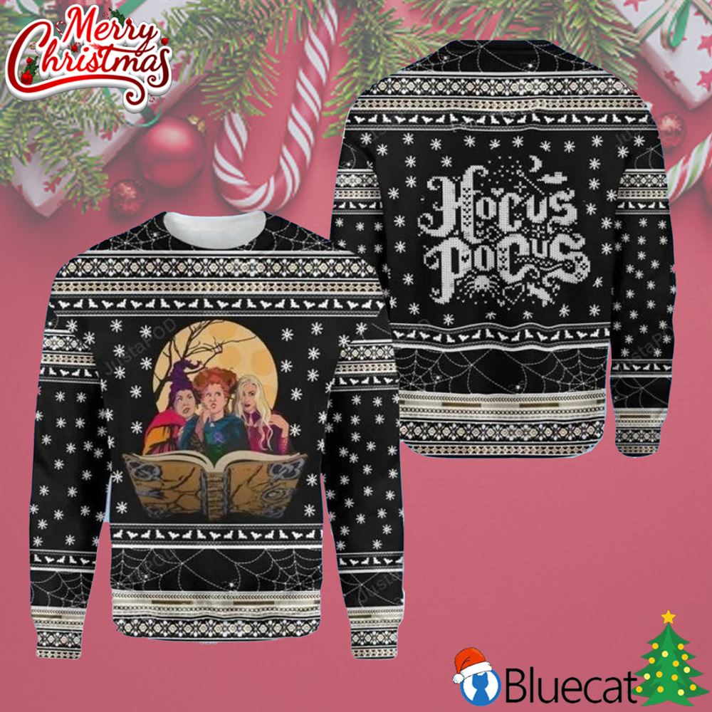 Witches Hocus Pocus Ugly Sweater Christmas Party 