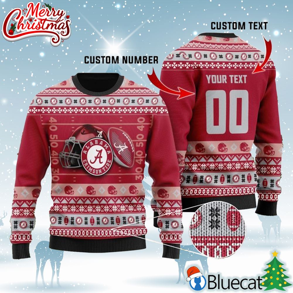 Alabama Crimson Tide Custom Ugly Sweater Christmas Party