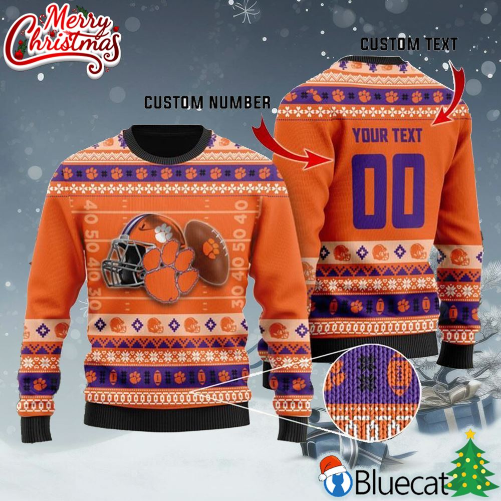 Clemson Tigers Custom Ugly Sweater Christmas