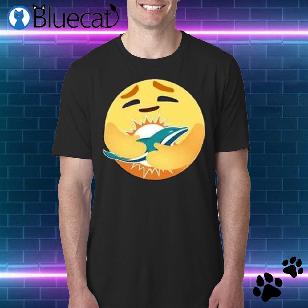 Emoji Miami Dolphins Shirt, Custom prints store