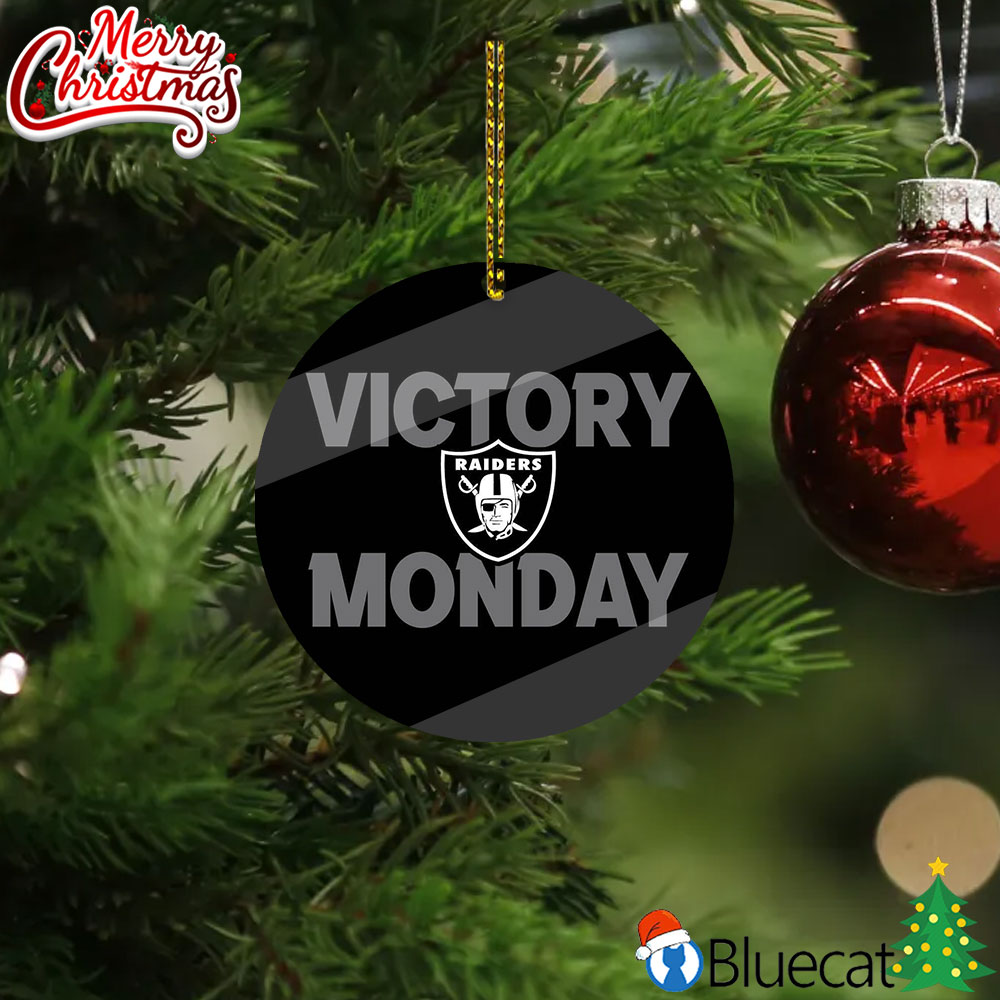 Las Vegas Raiders Victory Monday Christmas Ornament - Bluecat