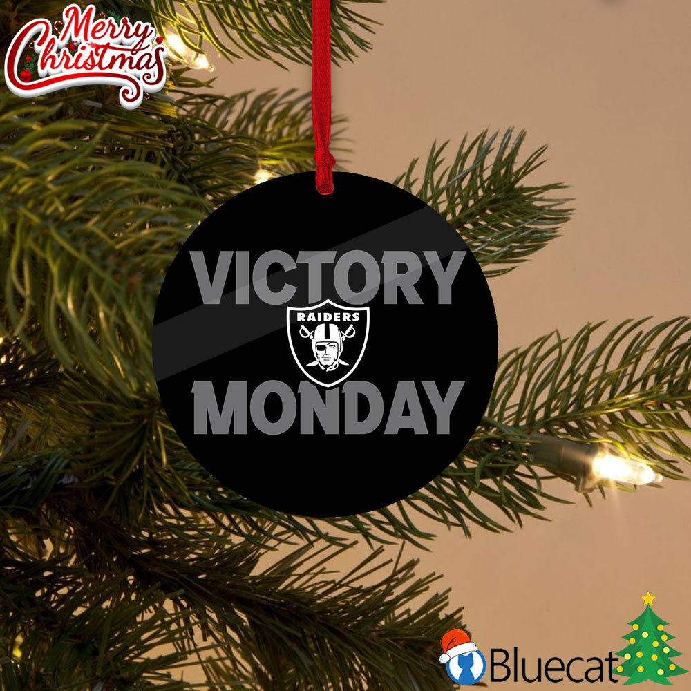 Las Vegas Raiders Victory Monday Christmas Ornament - Bluecat