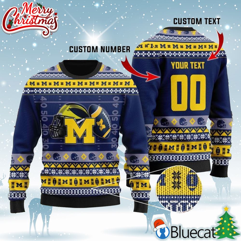 Michigan Wolverines Ugly Sweater Christmas