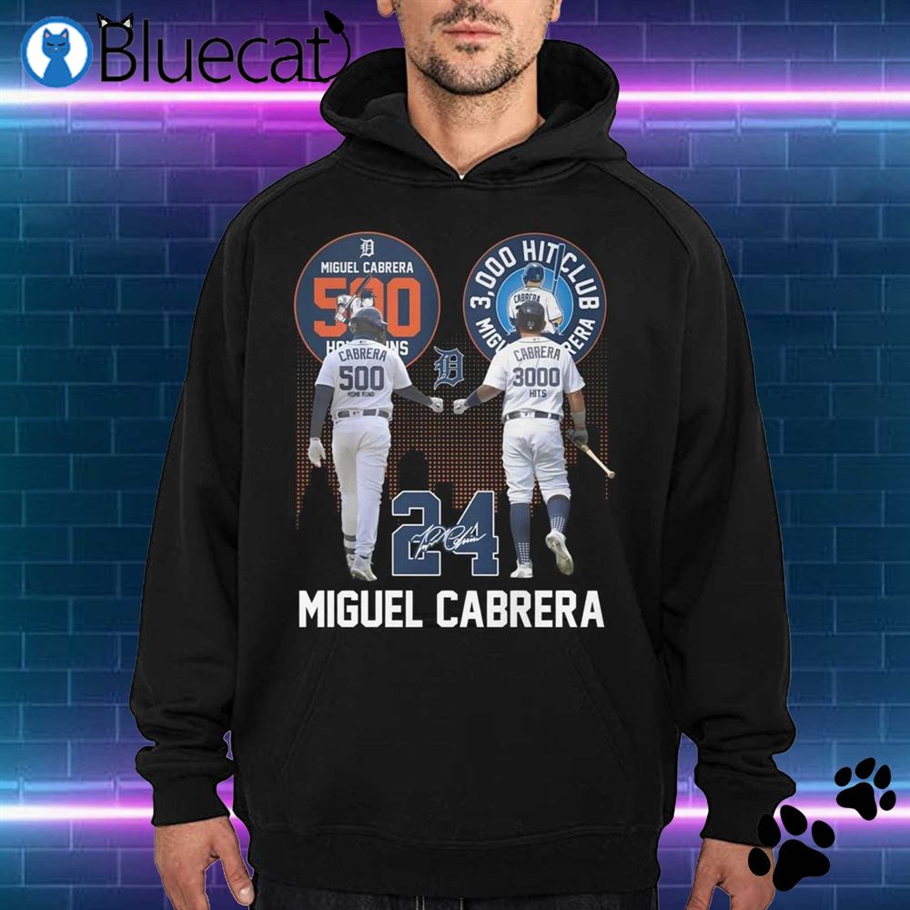 Miguel Cabrera 500 Home Runs 3000 Hits Club Shirt