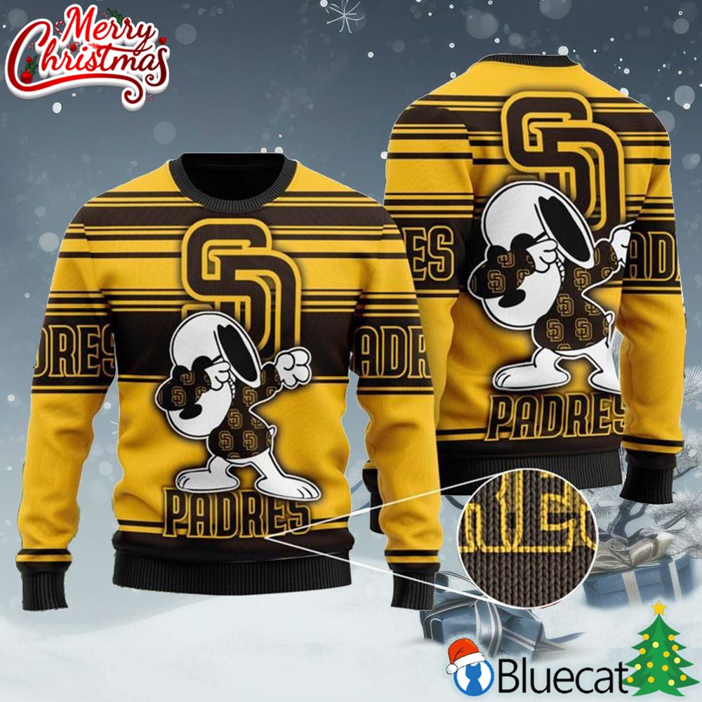 Men's San Diego Padres FOCO Brown Ticket Light-Up Ugly Sweater