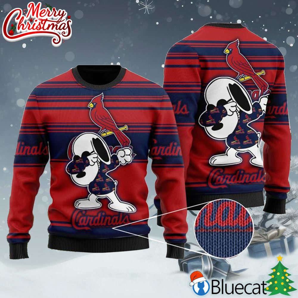 For Fans St. Louis Cardinals Cute Mickey Christmas Pattern Ugly