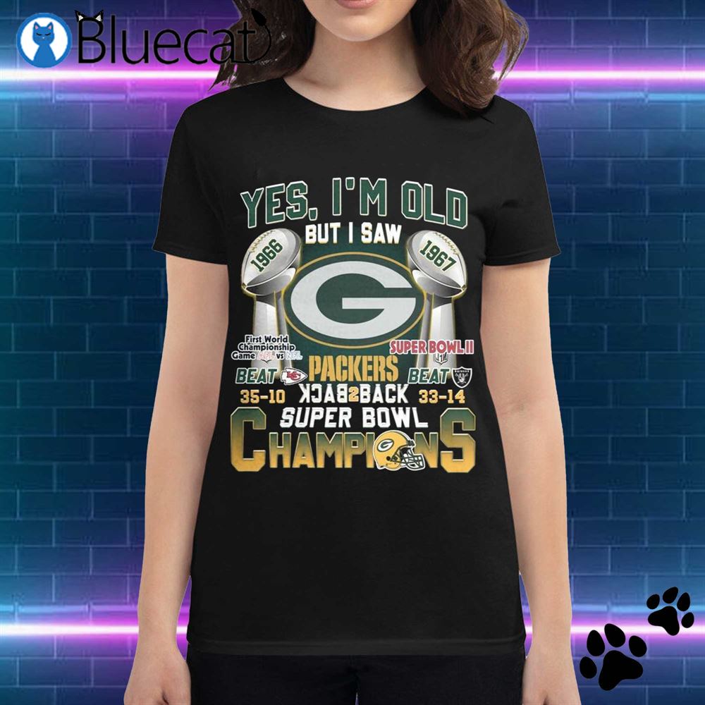 Green Bay Packers back 2 back super bowl champions shirt, hoodie