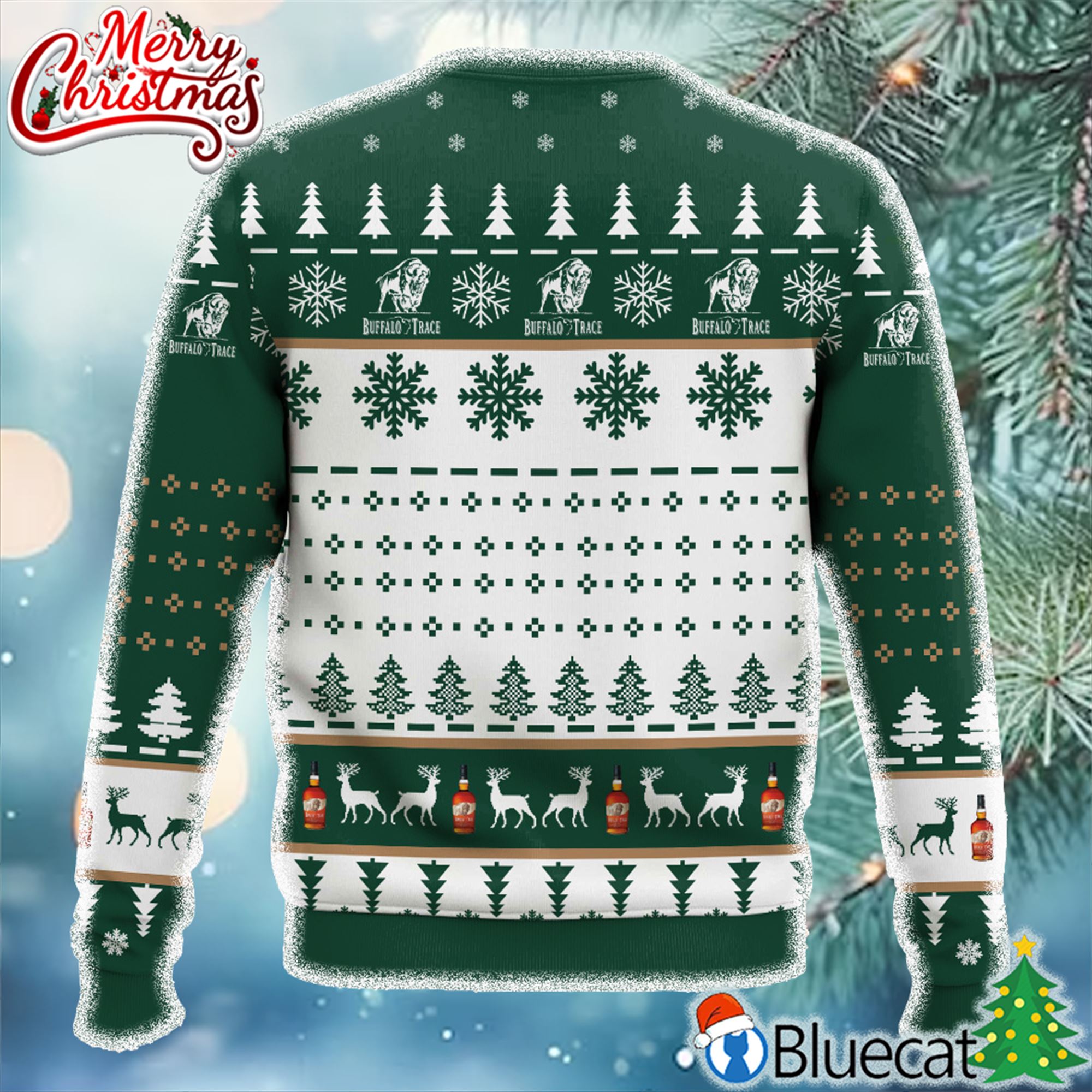 Buffalo Trace Titties Funny Christmas Ugly Sweater 3d 