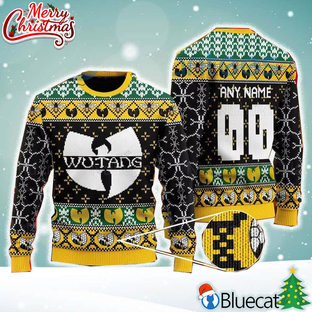 christmas wu tang clan ugly sweater wu tang logo ugly sweater 3d christmas 1 1