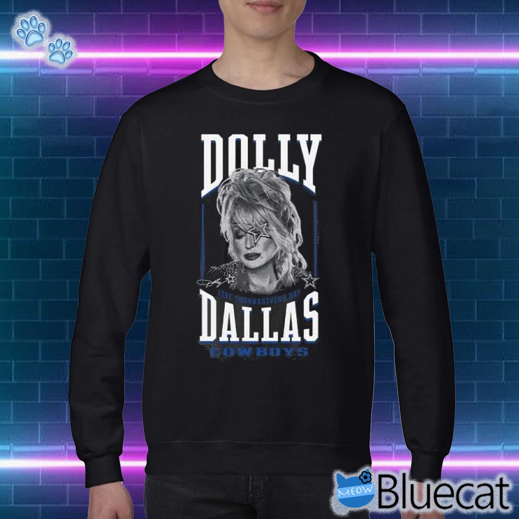 Unisex Black Dallas Cowboys Dolly Parton Live T-Shirt