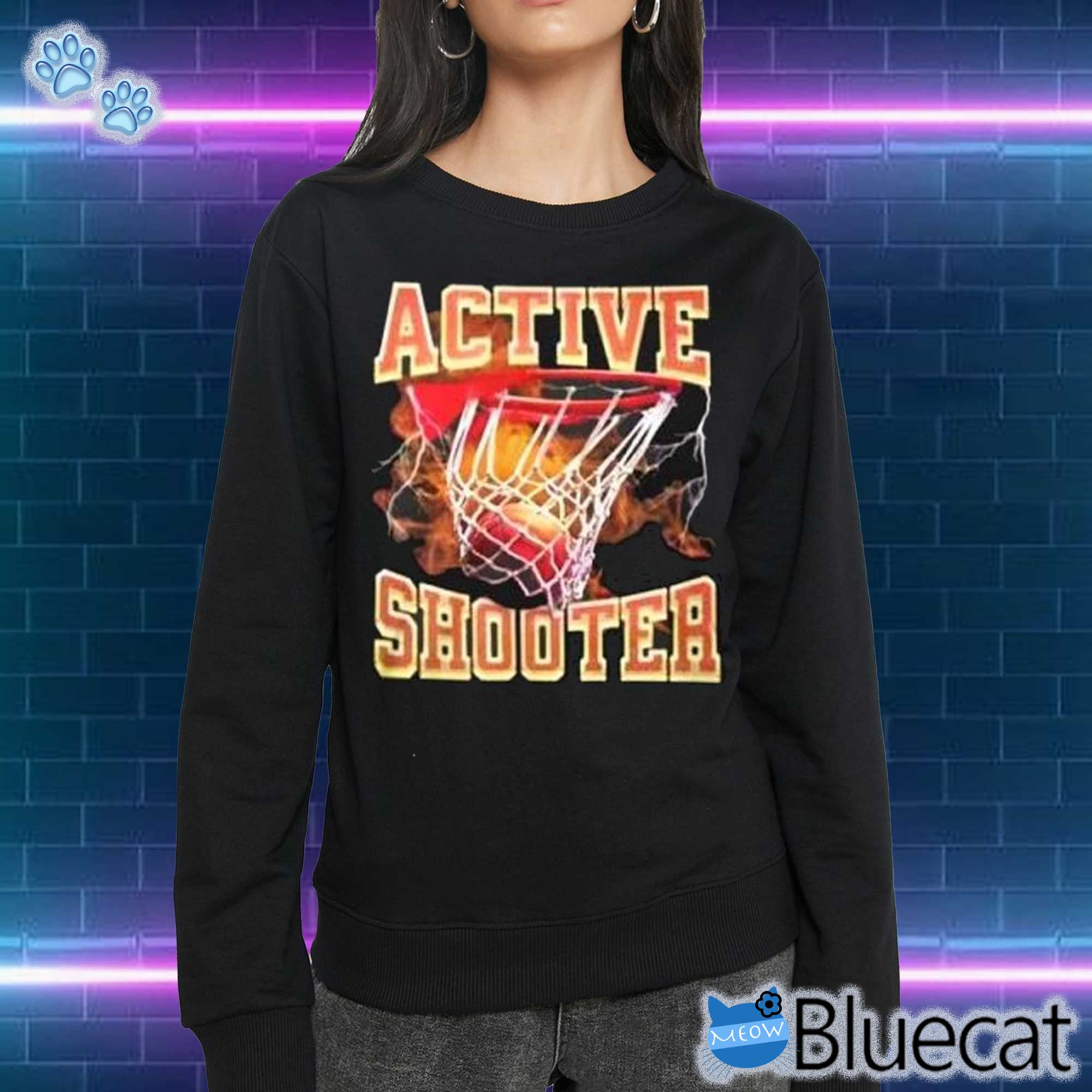 Official Active Shooter Basketball T-shirt Sweatshirt 
