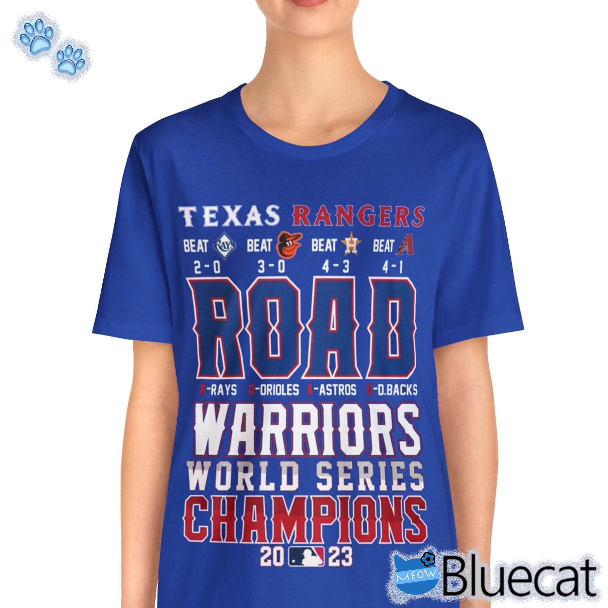 Official Texas Rangers Road Warriors World Series Champions 2023 Unisex T-shirt Sweatshirt 