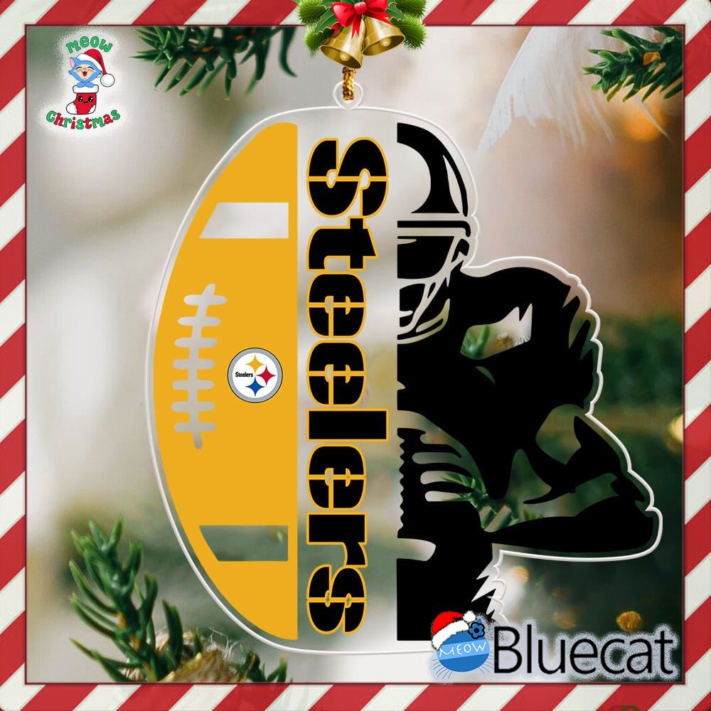 Pittsburgh Steelers Shape Acrylic Ornament Christmas Tree