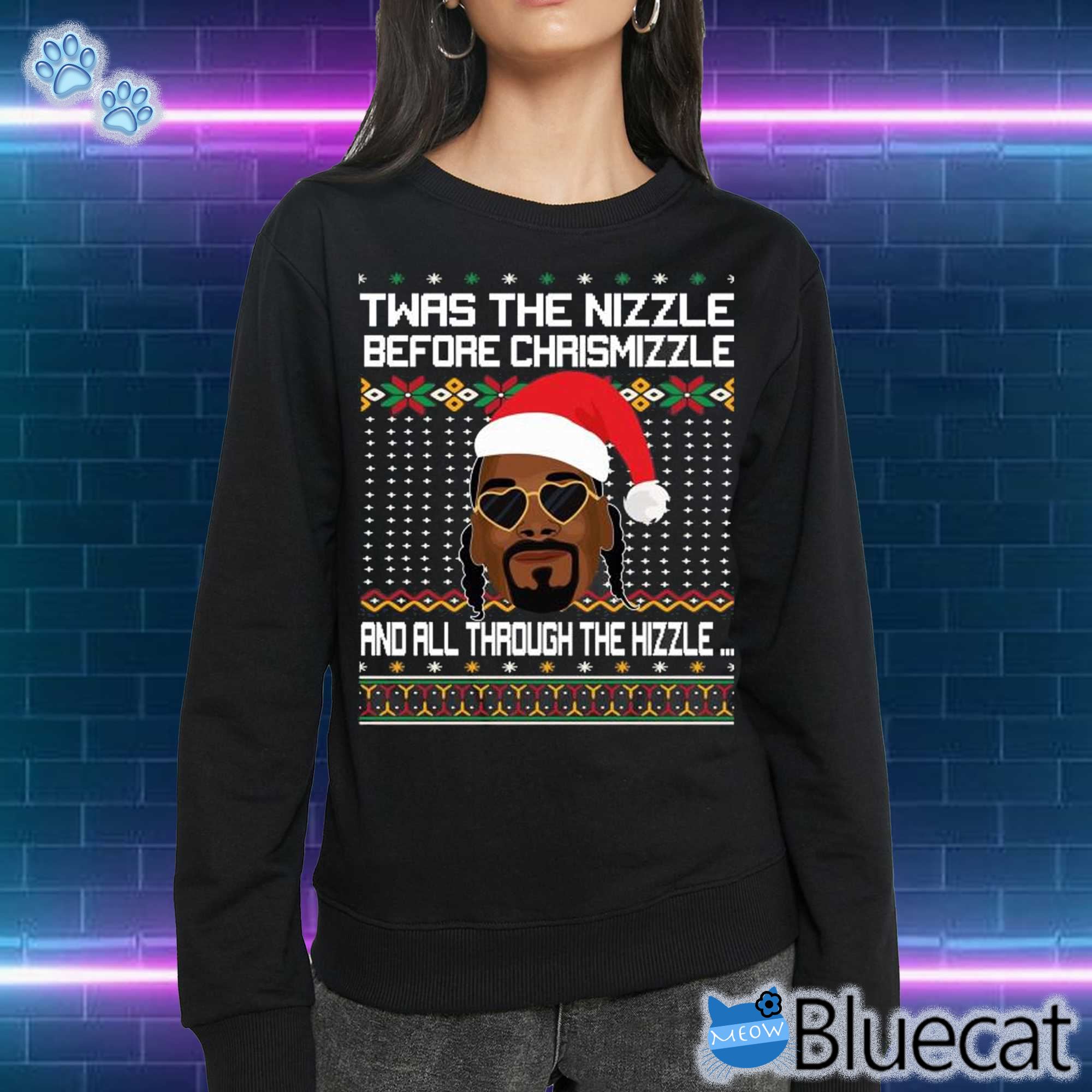 Snoop Dogg Fo Shizzle Dizzle Snoop Dogg Ugly Christmas Sweater Funny Ugly Christmas Sweater 